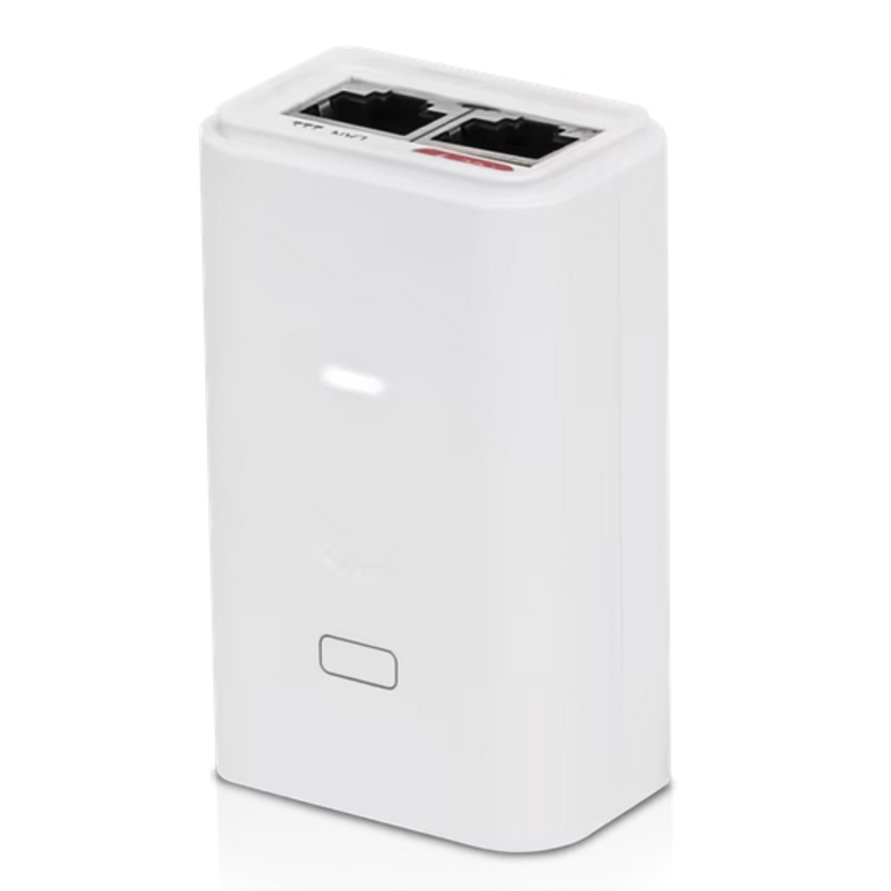 Блок питания PoE Ubiquiti POE-24-24W-G-WH 24 В, гигабитный, белый, вилка EU, фото 2