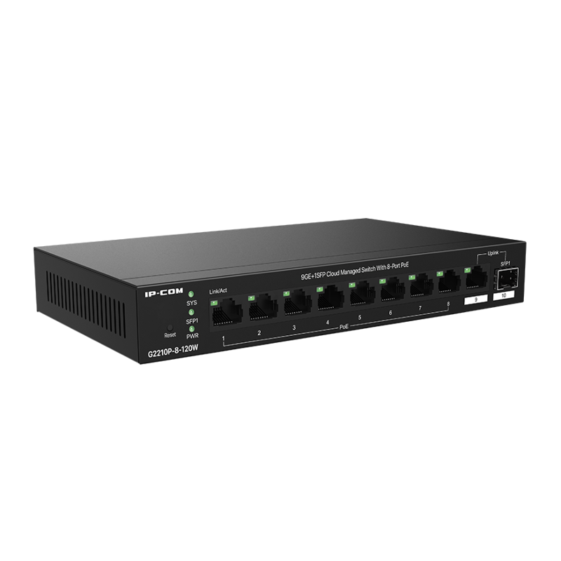 Коммутатор Tenda IP-COM G2210P-8-120W управляемый, 8 портов PoE 1 Гбит/с, 1 SFP, 110 Вт, фото 3