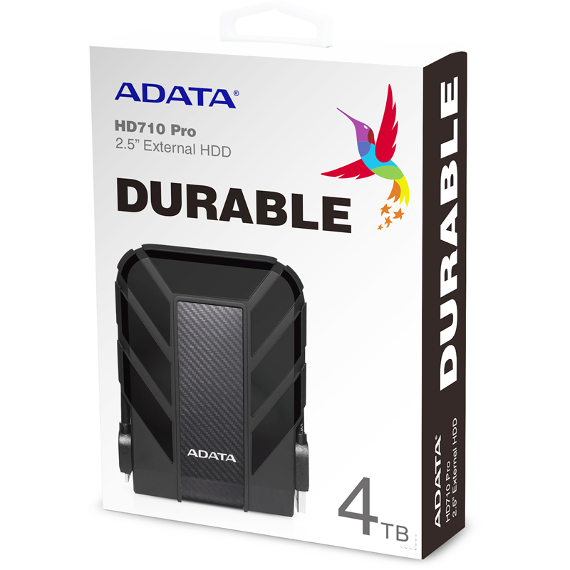 Внешний накопитель ADATA AHD710P-4TU31-CBK, HDD 4 ТБ, USB 3.2 Gen 1 Type-A, фото 6