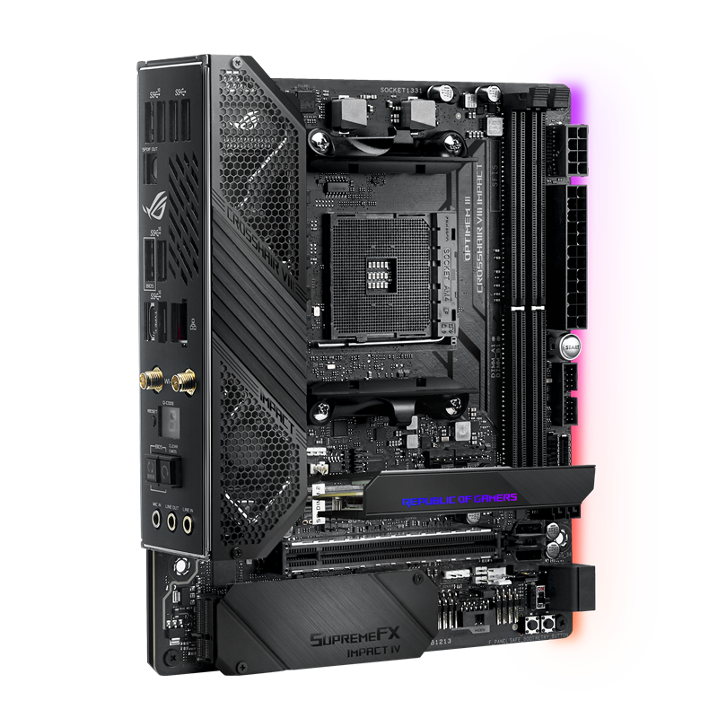 Материнская плата ASUS ROG CROSSHAIR VIII IMPACT, AM4, AMD X570, Mini-DTX, DDR4, фото 4