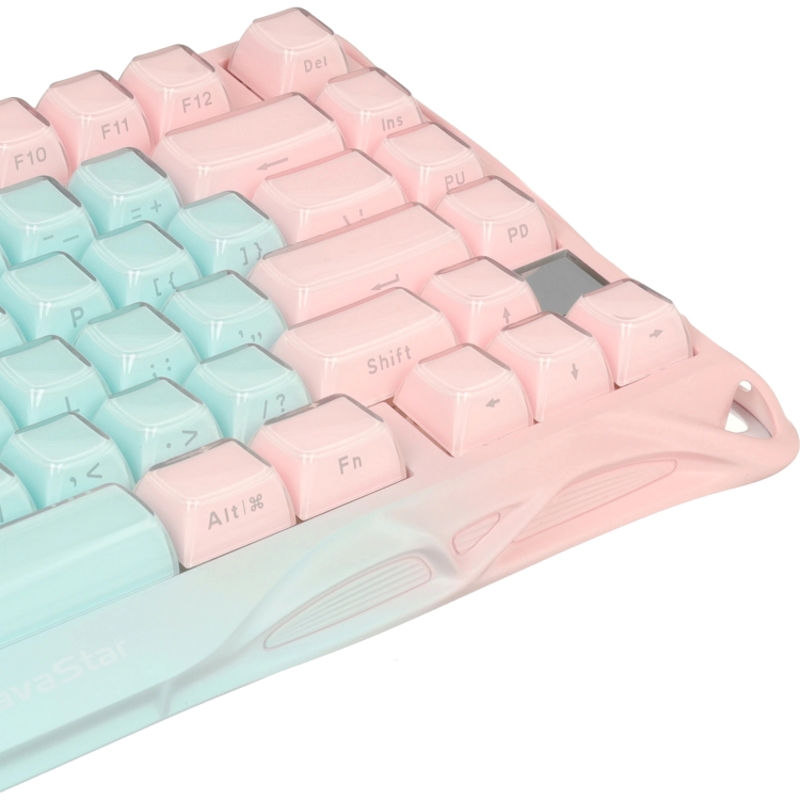 Клавиатура Gravastar Mercury K1 Lite PM MINT, беспроводное подключение, белый, фото 4