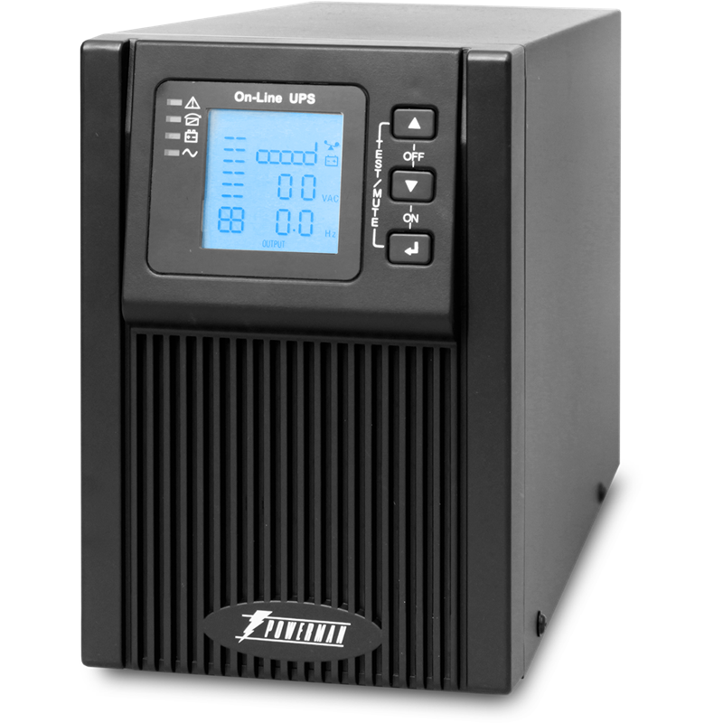 ИБП Powerman Online 1000, 900 Вт, 2 розетки, Schuko, IEC C14, батарея 4 мин, фото 4