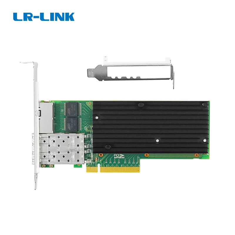 Сетевая карта LR-Link LRES4005TF-2S2T, 4 порта 10 Гбит/с: SFP+ и медные, Intel X710, фото 2