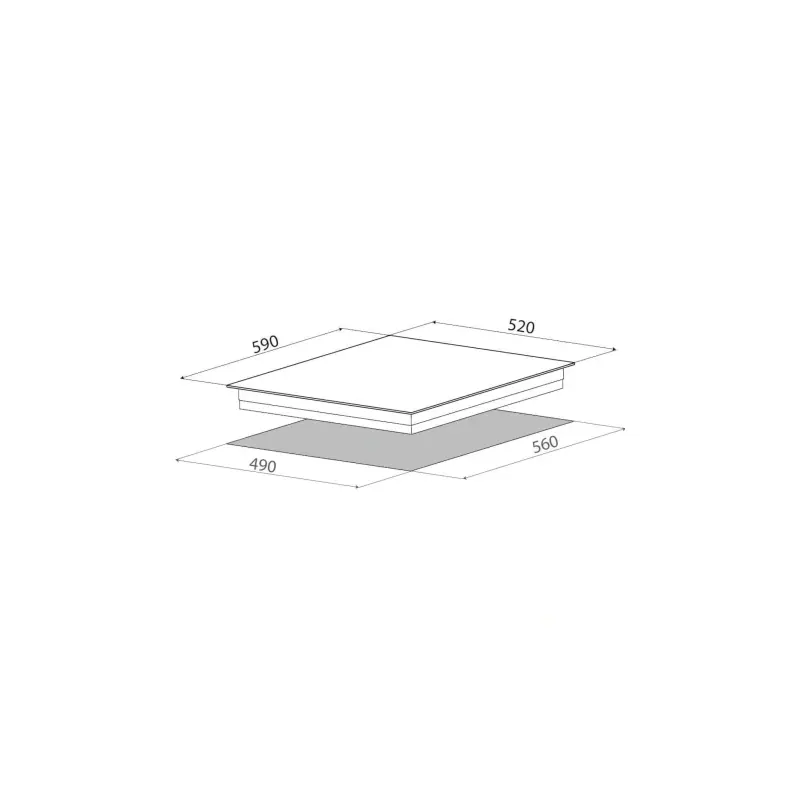 Варочная панель Elica Ratio 604 Plus, индукционная, 60 см, 4 конфорки, 2 зоны Bridge, чёрная, фото 3