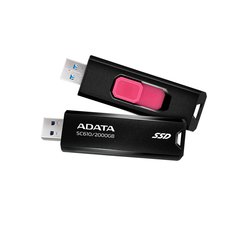Внешний накопитель ADATA SC610, SSD 2 ТБ, USB 3.2 Gen 2 Type-A, чтение 550 МБ/с, запись 500 МБ/с, фото 9