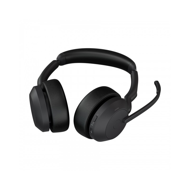 Гарнитура Jabra Evolve2 55 MS Stereo, Bluetooth 5.2, адаптер Link 380c USB-C, активное шумоподавление, фото 4