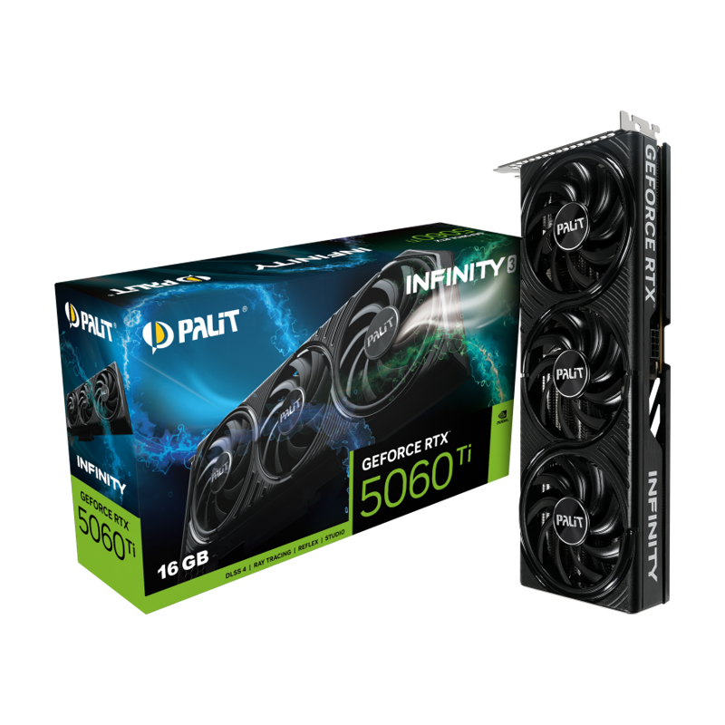 Видеокарта Palit GeForce RTX 5060 Ti Infinity 3 (Palit NE7506T019T1-GB2061S), фото 10