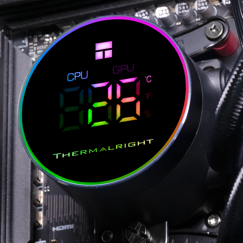 Система жидкостного охлаждения Thermalright Frozen Magic 360 Digital V2, вентилятор 120 мм, фото 4
