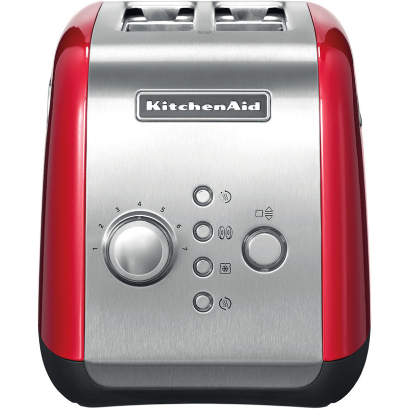 Тостер KitchenAid 5KMT221EER на 2 тоста, 1100 Вт, моторизованный подъём, красный, фото 2
