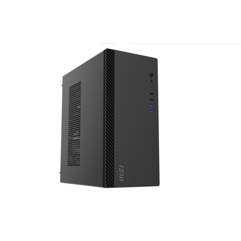 Корпус для ПК MSI PRO SHIELD M100P, Midi Tower, чёрный, под mATX, Mini-ITX, материал сталь, фото 4