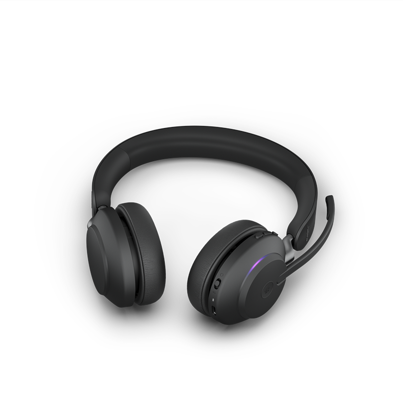 Гарнитура Jabra Evolve2 65 MS Stereo с зарядной подставкой, Bluetooth 5.0, адаптер Link 380c USB-C, фото 4
