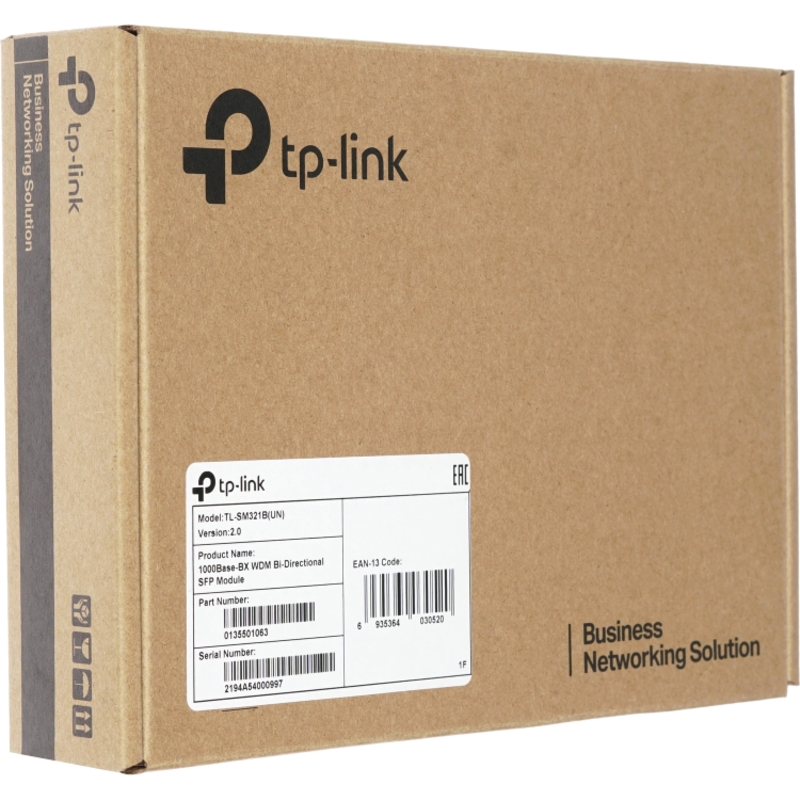 Трансивер TP-Link SM321B SFP 1000Base-BX WDM, одно волокно SM, LC, Tx 1310/Rx 1550 нм, до 20 км, фото 4