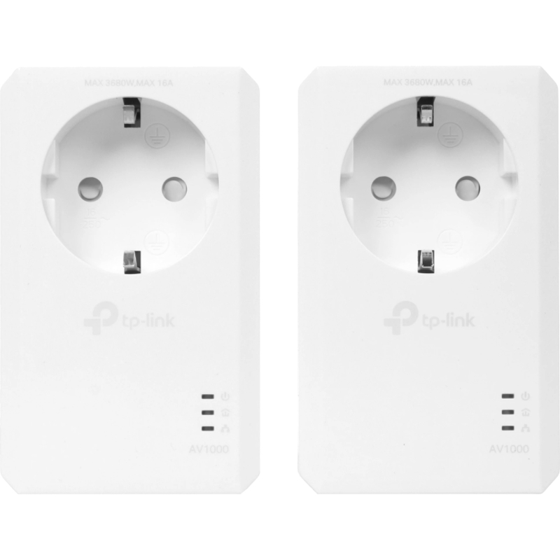 Комплект Powerline-адаптеров TP-Link TL-PA7017P KIT AV1000 с розеткой, 2 шт., 1 Гбит/с, фото 2