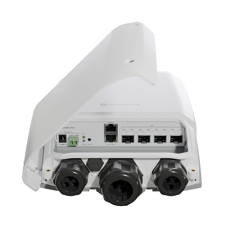 Коммутатор Mikrotik FiberBox Plus CRS305-1G-4S+OUT уличный, 4 SFP+, 1 порт 1 Гбит/с, фото 4
