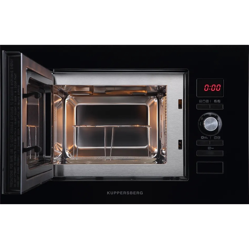 Встраиваемая микроволновая печь Kuppersberg HMW 625 B, 20 л, 800 Вт, гриль, 8 уровней мощности, чёрная, фото 2