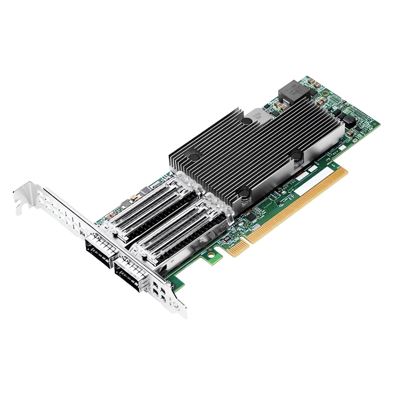 Сетевая карта Broadcom BCM957508-P2100G, 2 порта QSFP56 100 Гбит/с, PCIe 4.0 x16, iSCSI, фото 3