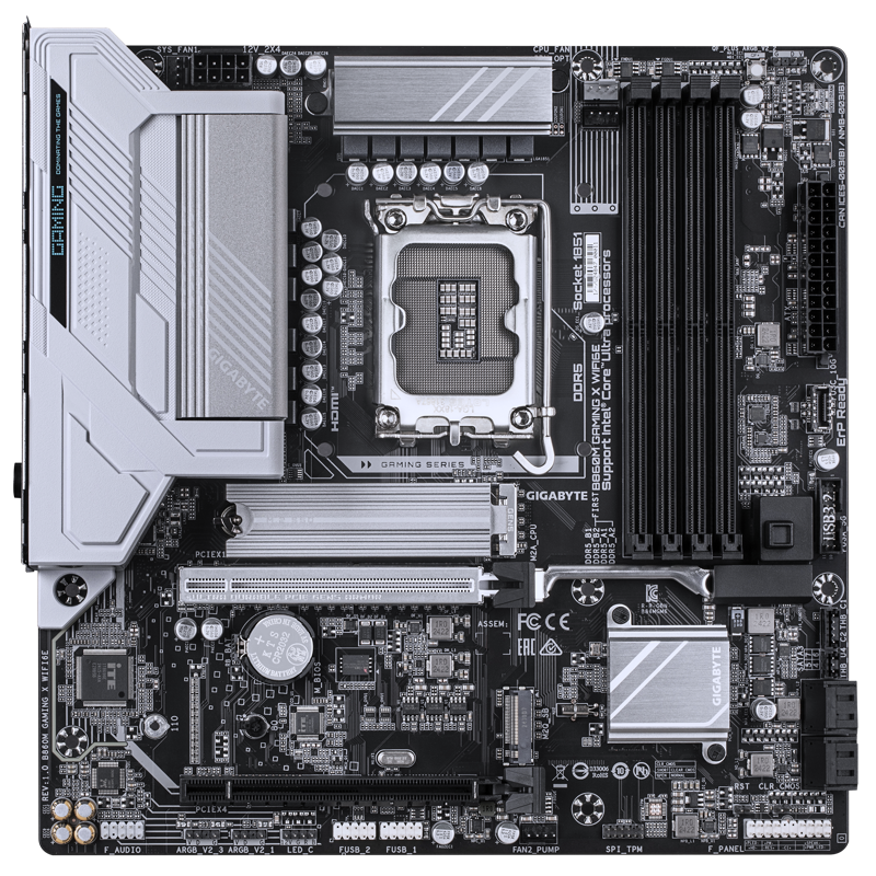 Материнская плата Gigabyte B860M X WIFI6E, LGA1851, Intel B860, Micro-ATX, DDR5, фото 2
