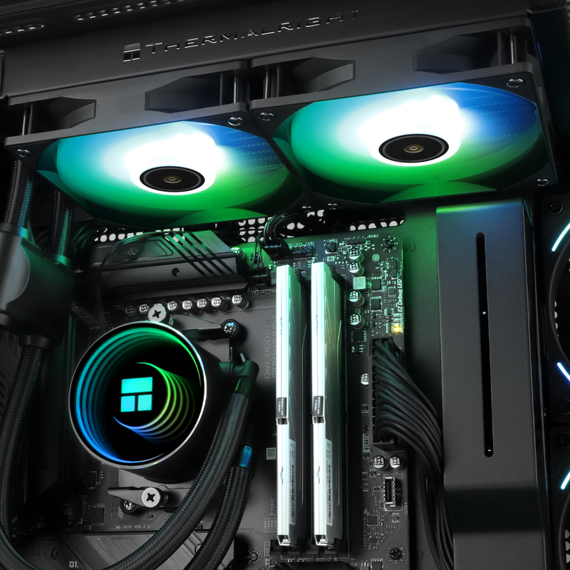 Система жидкостного охлаждения Thermalright Frozen Notte 240, вентилятор 120 мм, чёрный, фото 10