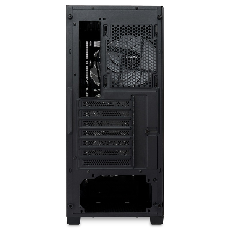 Корпус для ПК Hspd M521, Midi Tower, чёрный, под ATX, mATX, Mini-ITX, материал закалённое стекло, сталь, фото 5