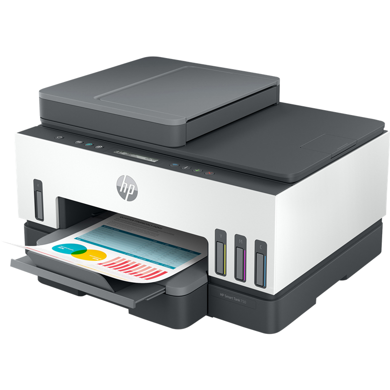 МФУ струйное HP Smart Tank 750, A4, цветная печать, 15 стр./мин, двусторонняя печать, USB, Wi-Fi, фото 8
