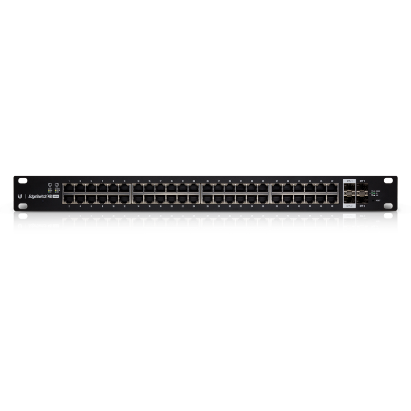 Коммутатор Ubiquiti EdgeSwitch ES-48-500W управляемый, 48 портов 1 Гбит/с PoE+, 2 SFP+, 1U, фото 2