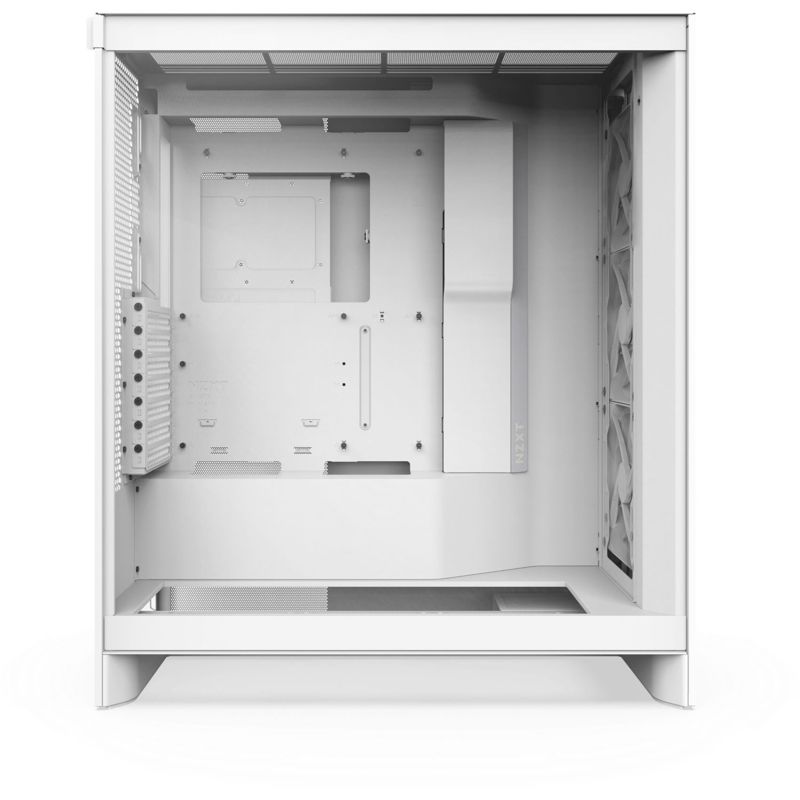 Корпус ПК без блока Case NZXT H7 Flow, Midi-Tower, TG, 3x120mm, 2xUSB-A 3.2 + 1xUSB-C 3.2, E-ATX, ATX, mATX, mITX White, фото 3