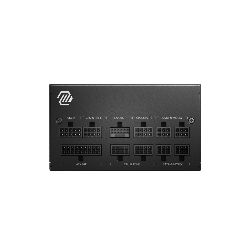 Блок питания MSI MAG A750GL PCIE5, 750 Вт, 80 PLUS Gold, ATX, активный PFC, вентилятор 120x120 мм, фото 3