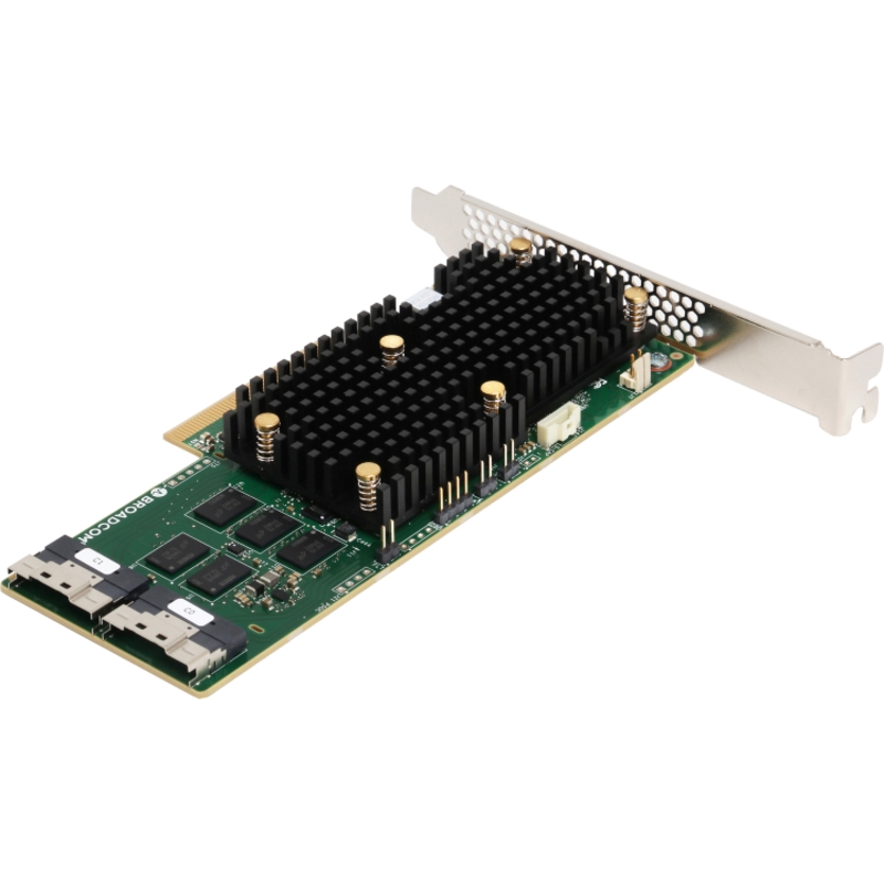 Контроллер MegaRAID 9660-16i SGL (05-50107-00 03-50107-00002), PCIe 4.0 x8, LP, 24G SAS/SATA/NVMe, RAID 0,1,5,6,10,50,60 (Broadcom 05-50107-00), фото 2