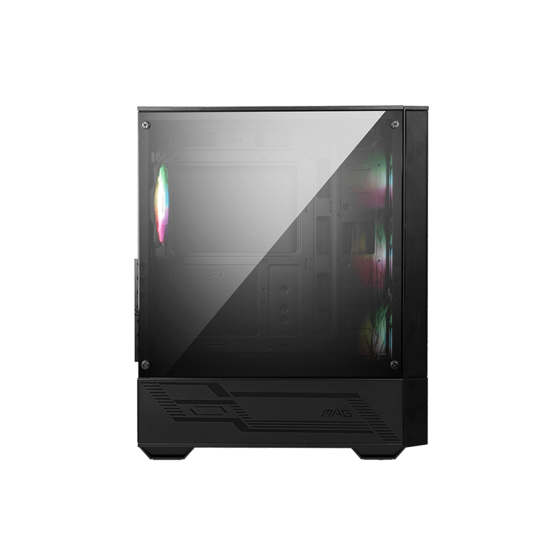 Корпус ПК без блока Case MSI MAG FORGE 112R, Midi-Tower, TG, 4x120mm ARGB, 2xUSB 3.2, ATX, mATX, mITX Black, фото 3