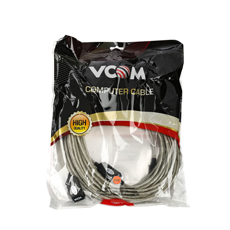 Кабель Vcom USB2.0-repeater, USB 2.0 Type-AM, USB 2.0 Type-AF, 25 м, фото 5