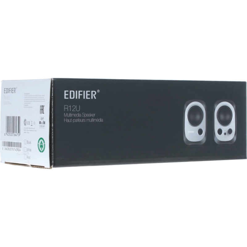 Акустическая система Колонки Edifier R12U, 4 Вт, проводное подключение, чёрный, фото 7