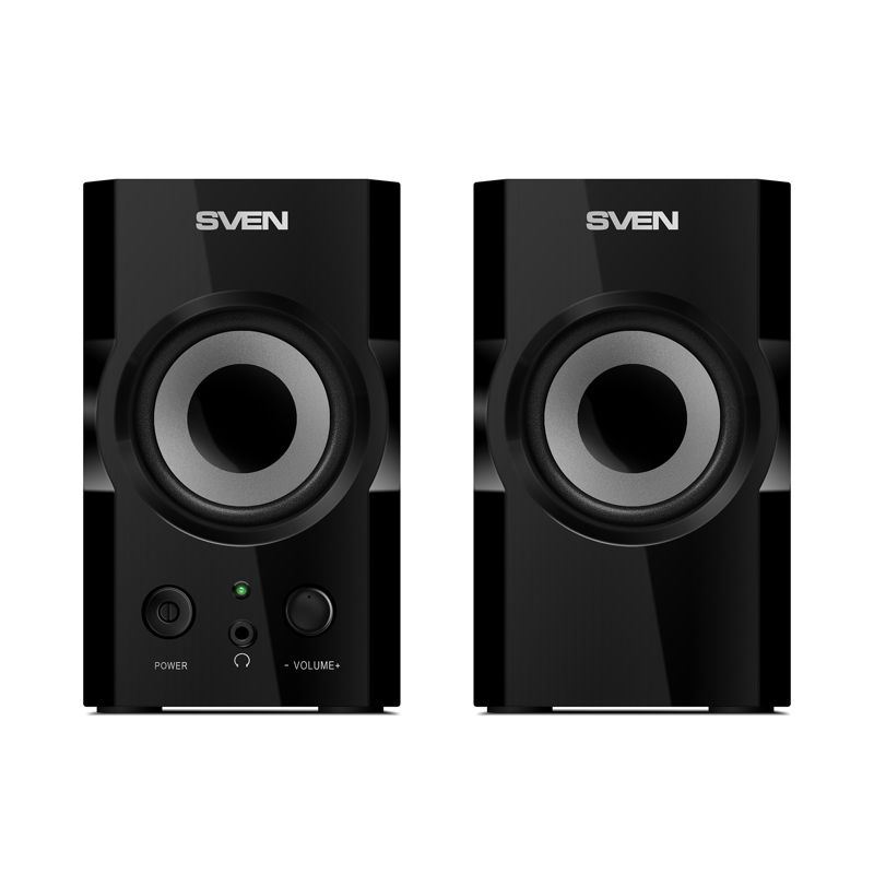 Колонки Sven SPS-606, 6 Вт, проводное подключение, чёрный, фото 2