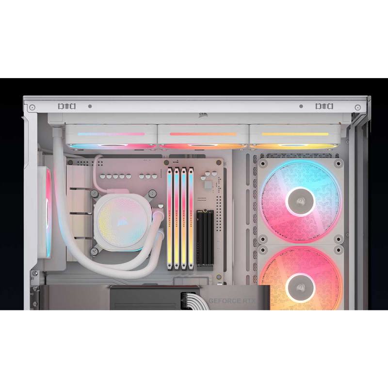 Корпус для ПК Corsair 3500X LX-R RGB iCUE LINK, Midi Tower, белый, под ATX, E-ATX, mATX, Mini-ITX, фото 5