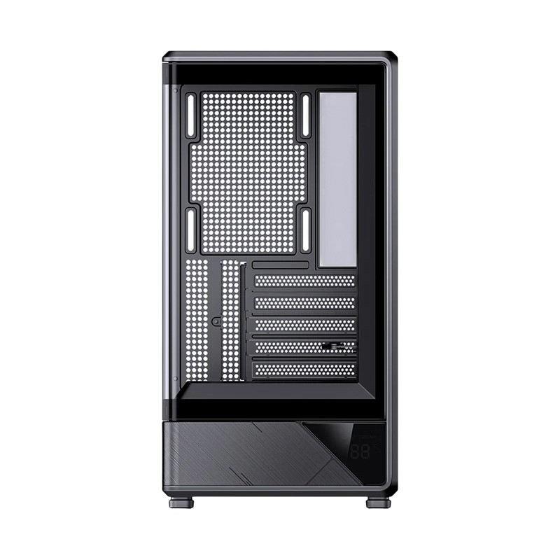Корпус для ПК Jonsbo D200, Mini Tower, чёрный, под mATX, Mini-ITX, материал закалённое стекло, сталь, фото 6