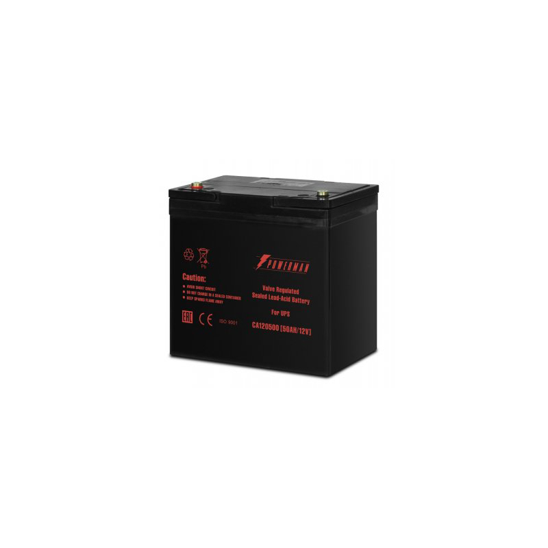 Батарея для ИБП Powerman Battery, 12 В, 50 А·ч, фото 2