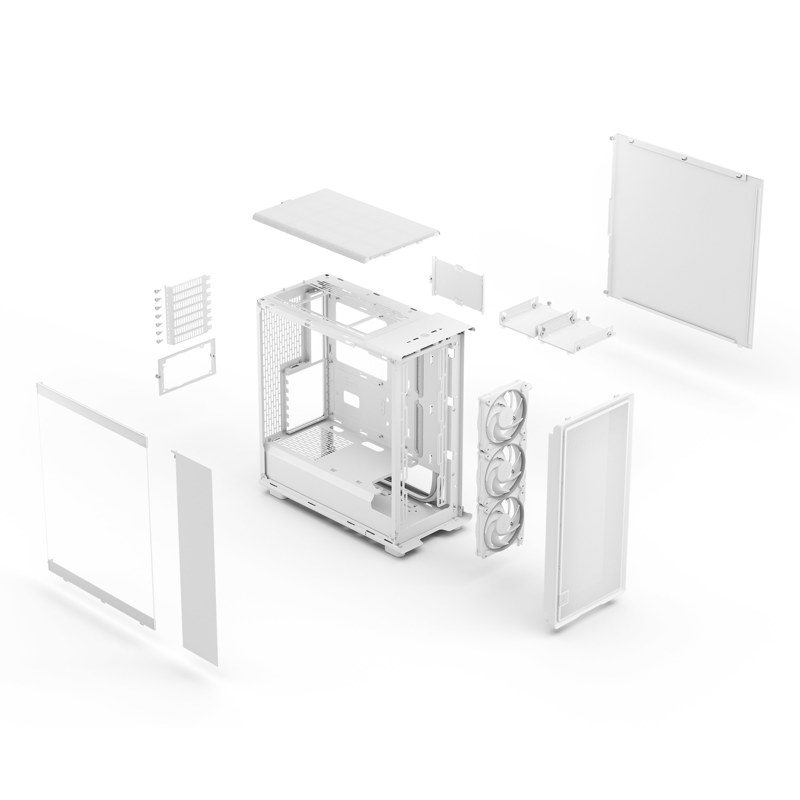 Корпус для ПК Fractal Design Epoch TG RGB Clear Tint, Midi Tower, белый, под ATX, mATX, Mini-ITX, фото 17