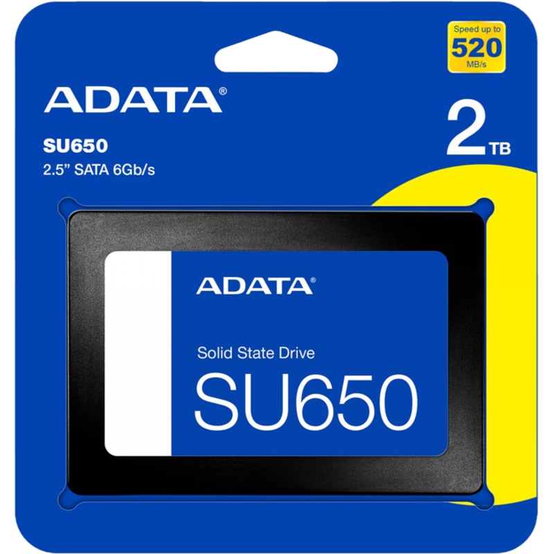 Твердотельный накопитель ADATA SSD Ultimate SU650, 2 ТБ, 3D TLC, чтение до 520 МБ/с, фото 4