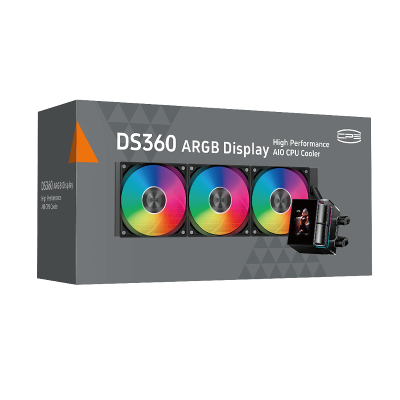 Система жидкостного охлаждения PcCooler DS360 ARGB Display BK, вентилятор 120 мм, шум 39.8 дБА, AM5, фото 7