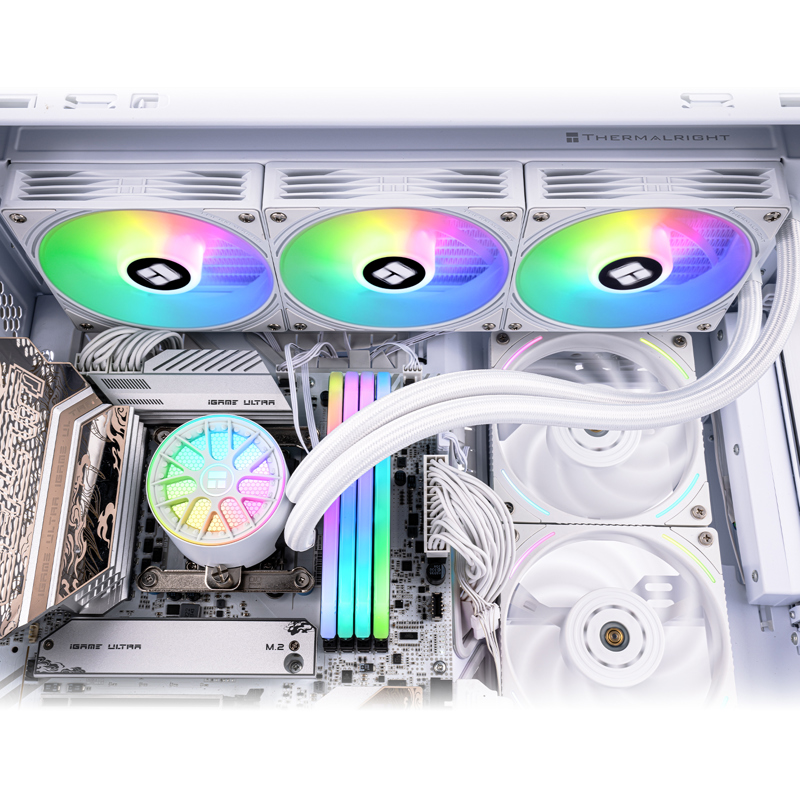 Система жидкостного охлаждения Thermalright Aqua Elite 360 V6, вентилятор 120 мм, белый, фото 7