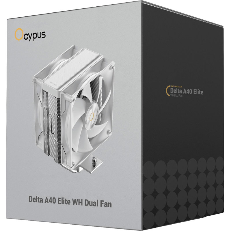 Кулер для процессора Ocypus Delta A40 Elite WH Dual FAN, AM5, до 220 Вт, вентилятор 120 мм, фото 8