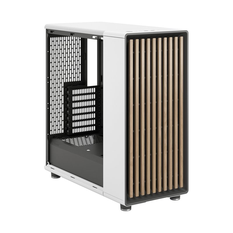 Корпус для ПК Fractal Design North TG Clear Tint, Midi Tower, белый, под ATX, mATX, Mini-ITX, фото 3
