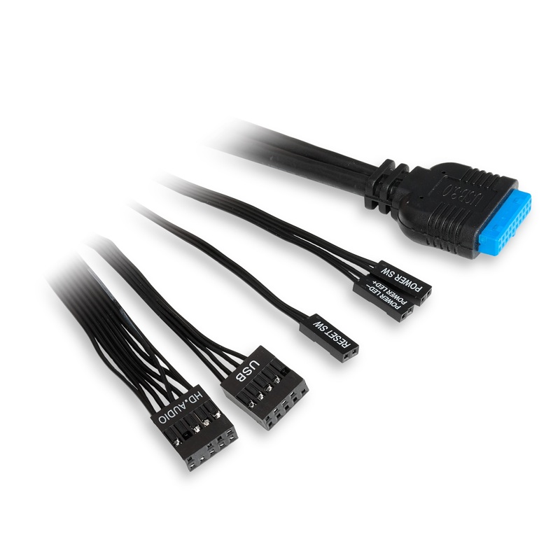 Корпус для ПК Hspd M321, Mini Tower, чёрный, под mATX, Mini-ITX, материал закалённое стекло, сталь, фото 11
