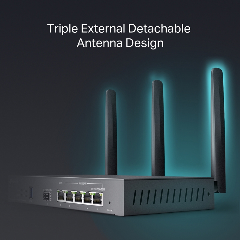 Маршрутизатор TP-Link Omada ER706W VPN с Wi-Fi 6 AX3000, порты 1 Гбит/с, USB 3.0, фото 10