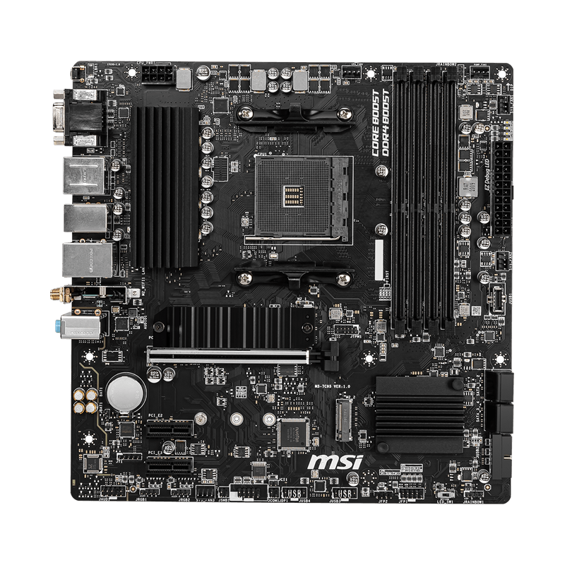 Материнская плата MSI AMD B550 sAM4, AM4, ATX, DDR4, DIMM, 128 ГБ ОЗУ, фото 2