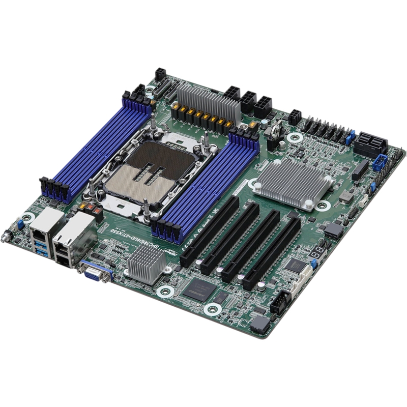 Материнская плата ASRock SPC741D8UD-2T/X550, Deep Micro-ATX, 1x LGA 4677 5th/4th Gen Intel Xeon Scalable, 8x DDR5 RDIMM RDIMM-3DS (ASRock 90-SXGBM1-A0UAY2F), фото 2