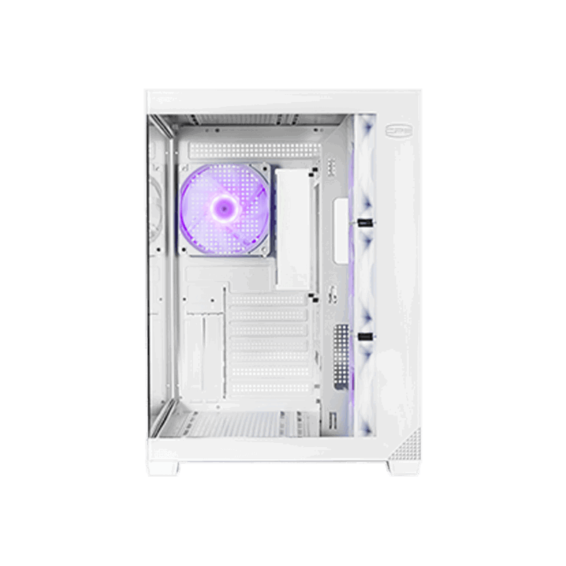 Корпус для ПК PcCooler C3T700 ARGB WH, Midi Tower, белый, под ATX, mATX, Mini-ITX, подсветка ARGB, фото 4