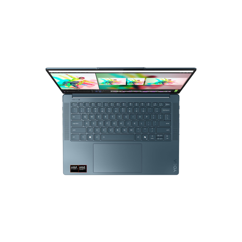 Ноутбук Lenovo Yoga Pro 7 14ASP10 83LX000RRK Tidal Teal, 14.5" 3K (2944x1840) 90Hz, AMD Ryzen AI 9 365, AMD Radeon 880M, 32GB LPDDR5x-8000MHz, 1 TB SSD PCIe GEN4, NO OS, КЛАВИАТУРА RU/US, гарантия 1 год, фото 7