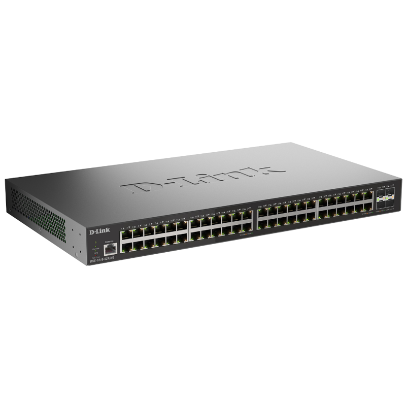 Коммутатор D-Link DGS-1210-52X/ME управляемый L2, 48 портов 1 Гбит/с, 4 SFP+ 10 Гбит/с, фото 3