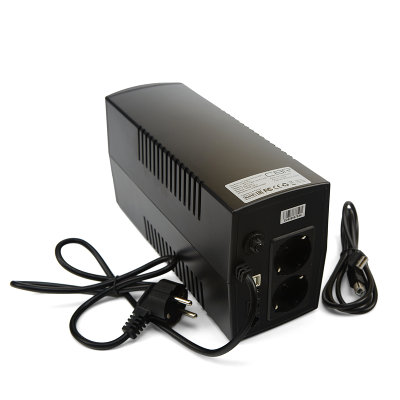 ИБП CBR 650VA, 650 ВА, 390 Вт, 2 розетки, CEE7, UPS-TWP-101EJ-650, фото 2
