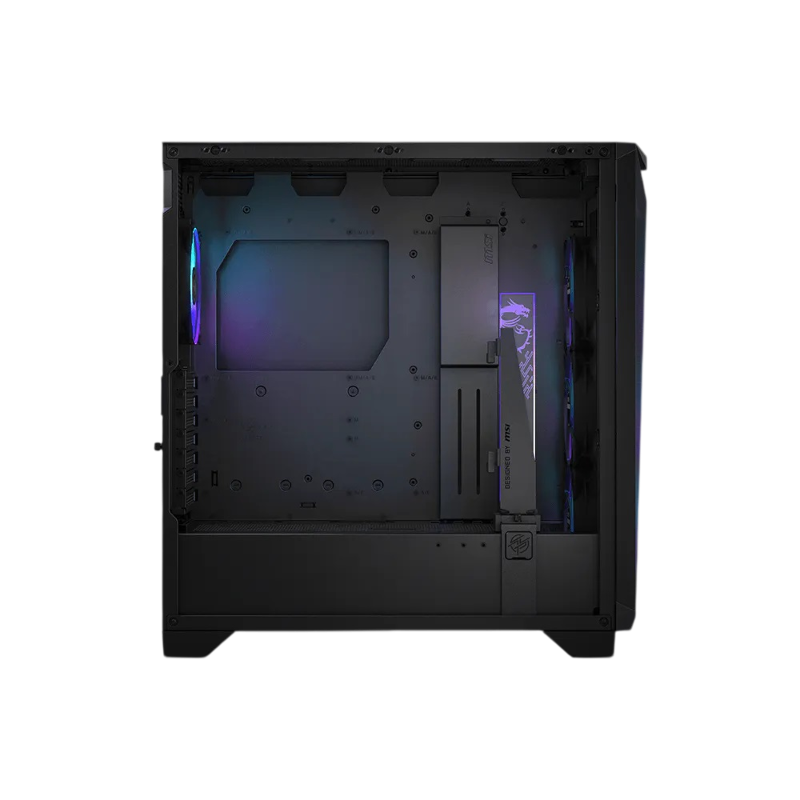 Корпус ПК без блока Case MSI MPG GUNGNIR 300R AIRFLOW, Midi-Tower, TG, 4x120mm ARGB, 2xUSB-A 3.2 + 1xUSB-C, E-ATX, ATX, mATX, mITX Black, фото 2